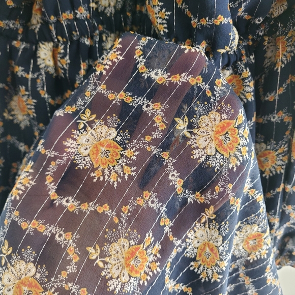 Club Monaco gold point halter silk dress - Picture 6 of 8